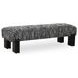 Priya Black Upholstered Bed Bench