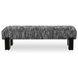 Priya Black Upholstered Bed Bench