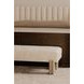 Priya Off White Upholstered Bed Bench