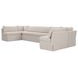 Fable Beige 6 Piece U Shape Modular Sectional