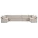 Fable Beige 6 Piece U Shape Modular Sectional