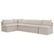 Fable Beige 4 Piece L Shape Modular Sectional with Sofa