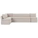 Fable Beige 4 Piece L Shape Modular Sectional with Sofa