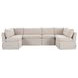 Fable Beige 6 Piece Modular Sectional
