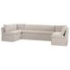 Fable Beige 5 Piece U Shape Modular Sectional with Sofa