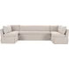Fable Beige 5 Piece U Shape Modular Sectional with Sofa
