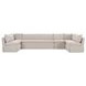 Fable Beige 6 Piece Large Modular Sectional