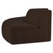 Naomi Dark Brown 2 Piece Convex Modular Sectional
