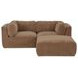 Matina Taupe 3 Piece Modular Nook Sectional