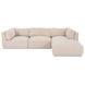 Matina Oatmeal 4 Piece Modular Lounge Sectional