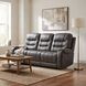 Oberon Dark Gray Double 87" Reclining Sofa