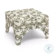 Raji Cream Leopard Jacquard Ottoman