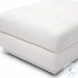 Perry Cream Chenille Modular Ottoman