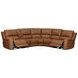 Belmont Lyric Caramel Leather Modular Zero Gravity Power Reclining Sectional with USB Charging