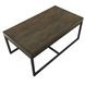 Yukon Brown Rectangular Nesting Coffee Table with 2 Stools