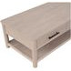 Gabby Light Brown Rectangular Coffee Table with Casters