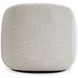 Devon White Upholstered Swivel Accent Chair