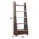 Brancaster Bronze Leather Bookcase