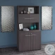 Office 500 Storm Gray 36" Tall Storage Cabinet With Doors And Shelves