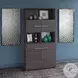 Office 500 Storm Gray 5 Shelf Bookcase With Doors