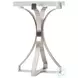 Fusion Chrome Bubble Glass Accent Table