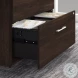 Office 500 Black Walnut 36" 2 Drawer Lateral File Cabinet