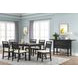Sable Crest Black Upholstered Dining Chair Set of 2