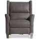 Weller Dark Gray Leather Power Recliner