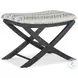 Havenwood Beige And Dark Gray Camp Stool Bed Bench