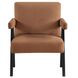 Helen Rust and Black Accent Chair