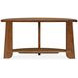 Tanner Tawny Brown Demilune Sofa Table