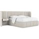 Ashlar White Upholstered Panel Bedroom Set with 1 Drawer Nightstand