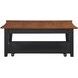 Joplin Black and Brown Rectangular Lift Top Occassional Table Set