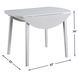 Naples White 42" Extendable Dining Table Set of 3