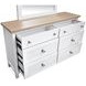 Windmill Harbour White Whisp and Sand 6 Drawer Dresser
