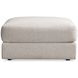 Vista Gray Square Ottoman