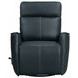 Roxy Abby Navy Leather Manual Swivel Glider Recliner