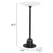Woozy White And Black Side Table