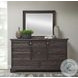 Hickory Creek Brown Velvet 10 Drawer Dresser