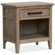 Claremont Smokey Taupe 1 Drawer Open Nightstand with USB Charging