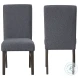 High Line Gray Upholstered Dining Chair Set Of 2