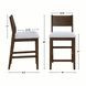 Canton White Wood Back Counter Height Chair Set of 2