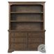 Olivia Rosewood Hutch and Bookcase with 3 Shelves