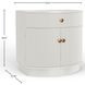 Olivia Coconut Milk 1 Drawer Nightstand