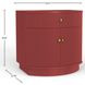 Olivia Burgundy 1 Drawer Nightstand