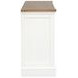 Crownfall Whisper White and Cerused Nutmeg 2 Door Credenza