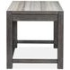 Plum Creek Ravenwood Black and White 60" Marble Top Writing Desk