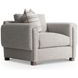 Tori Gray Upholstered Lounge Chair with Pillow