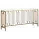 Boulevard White and Gold Rectangular Marble Console Table