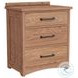 Oak Park Taupe 3 Drawer Nightstand